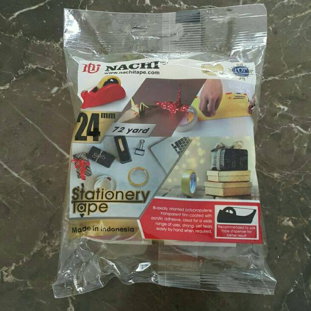 

Lakban selotip st nachi 1 x 72 stationery tape murah berkualitas KODE K6K9