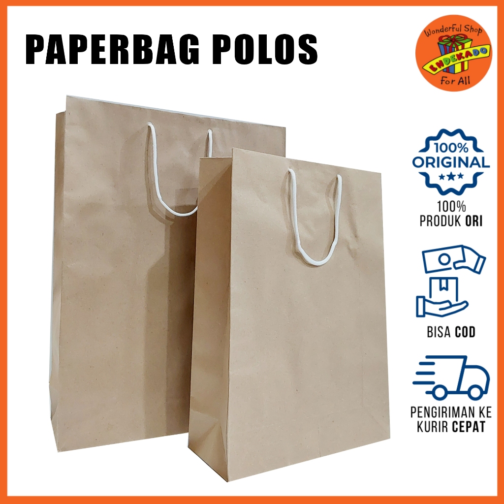 

Paperbag polos ,paperbag kraft coklat, paperbag murah, tas kertas souvenir MAKASSAR !