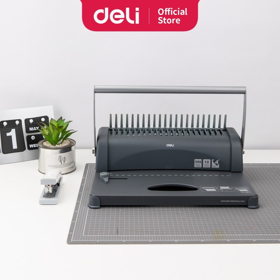 

Deli Mesin Binding Sisir 12 lembar berlubang dapat disesuaikan E3871