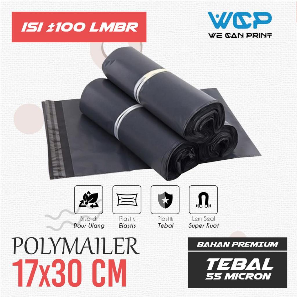 

17x30 POLYMAILER Plastik Packing SEMIGLOSSY Ukuran 17 x 30 cm isi 100 pcs