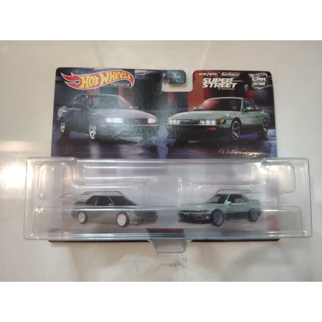 Hotwheels Premium 2 pack cars 91 Nissan Sentra SE-R & Nissan Silvia S13 Hot Wheels 2 pack Die Cast
