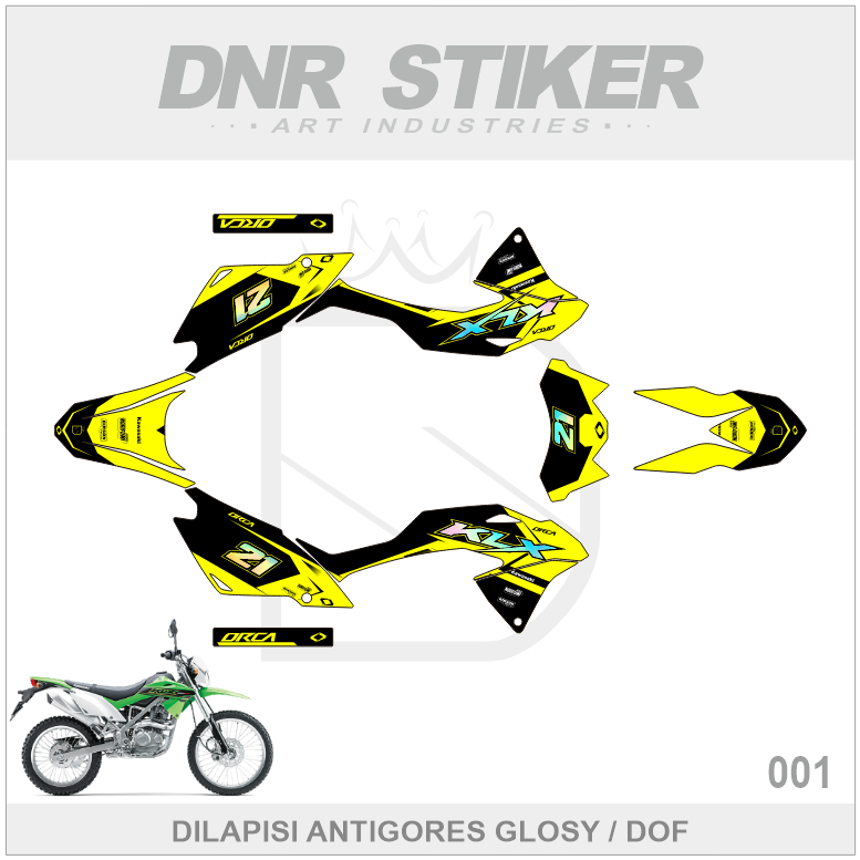 STIKER KLX 150 BF (001) STRIPPING KAWASAKI G/SE EXTREME 2016 2017 2018 2019 2020 2021 2022 DECAL DEK
