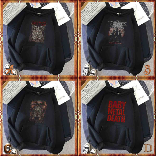 Sweater Hoodie BABYMETAL BAND Baby Metal Hoodie Jumper Casual Pullover | SKU-2884903