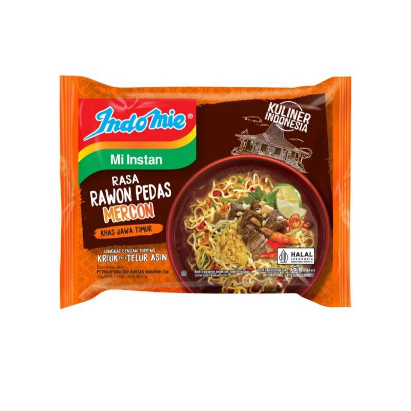 

INDOMIE MI INSTAN RASA RAWON PEDAS 5PCS