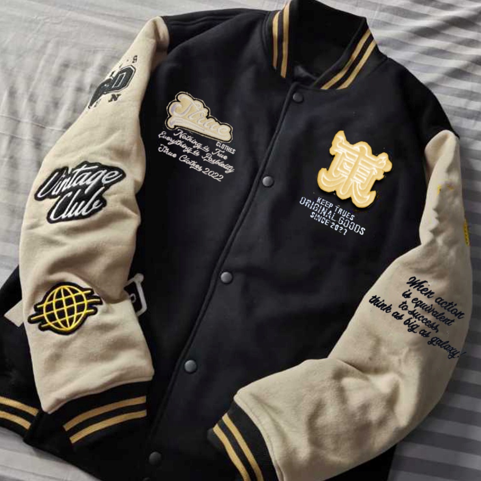 Terbaru Jaket Varsity Baseball Full Bordir  Jaket Bomber Varsity Vintage  Jaket Baseball Pria New Ar