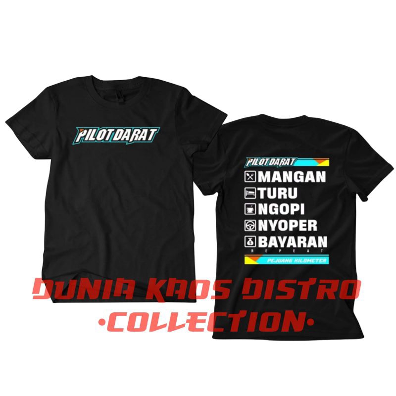 KAOS DISTRO PILOT DARAT MANGAN TURU NGOPI