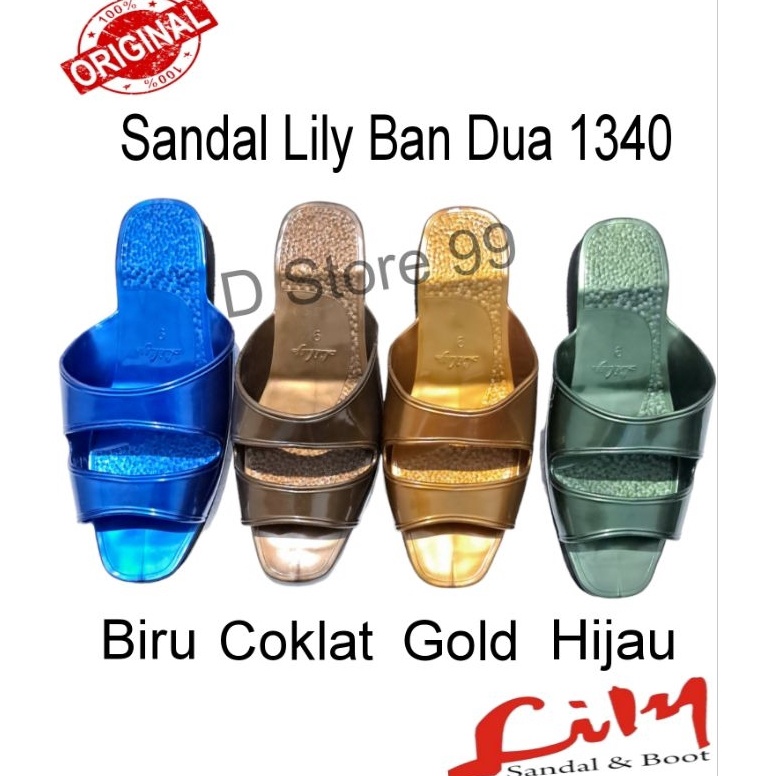 Siap Kirim Sandal Lily Ban DuaSendal Jadul Original type 134 Spesial Untuk Pria Atau Wanita termurah