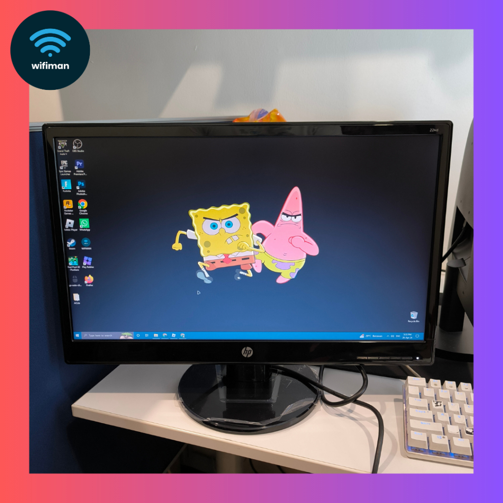 HP 22kd LCD VA Monitor - Komputer PC 21.5 inch 21 22"