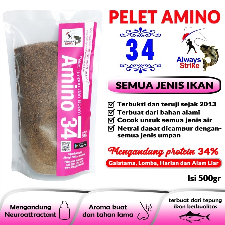 LANGSUNG ORDER Umpan Mancing Pelet Amino 34 Plus Neuroattractant