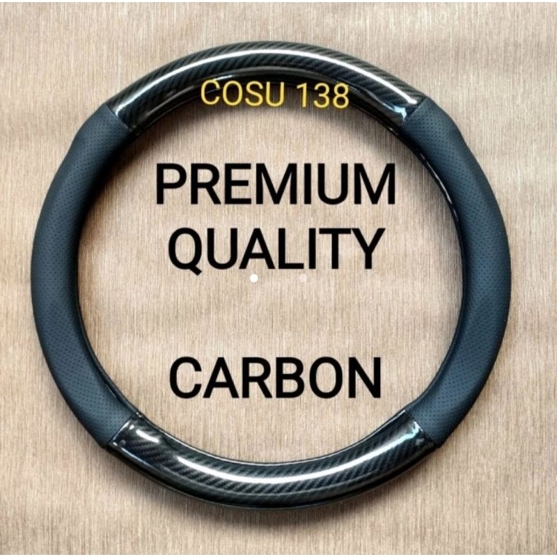 sarung cover stir carbon kulit asli toyota innova zenix