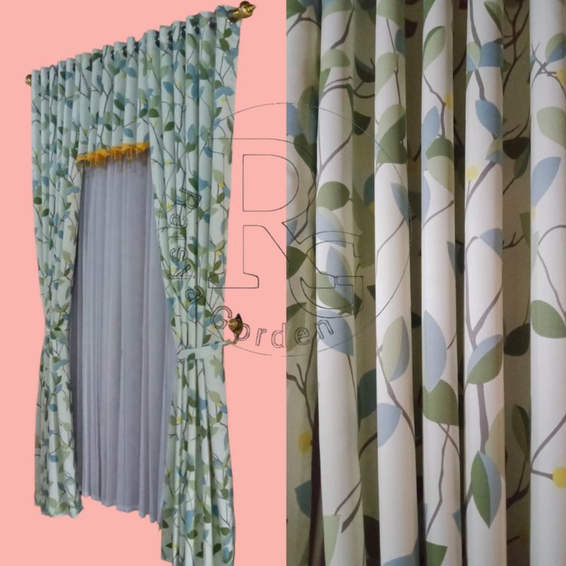 Gorden satu set lengkap, satu set jendela dan pintu minimalis