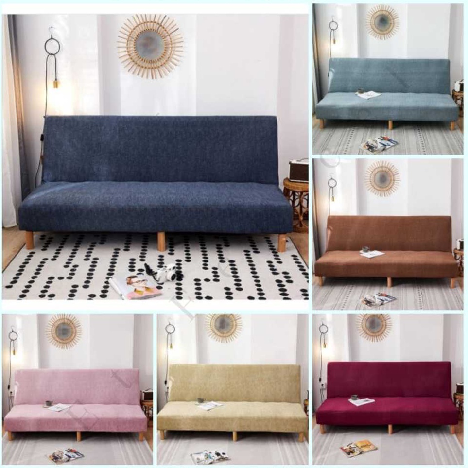 Promo Keren Elastic Sofa Bed Cover Grid  Penutup Sarung Alas SofaBed Elastis Tebal Bermotif