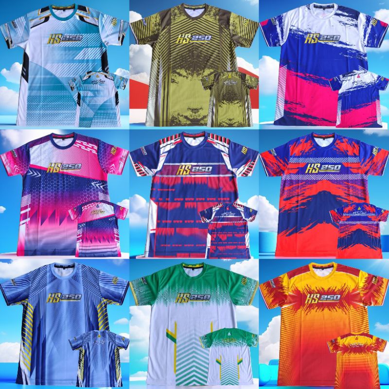 Baju volly kaos jersey full printing