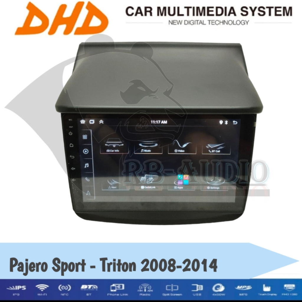 Head Unit Android DHD Mitsubishi Triton Pajero Sport 2008 - 2014 Non Mid