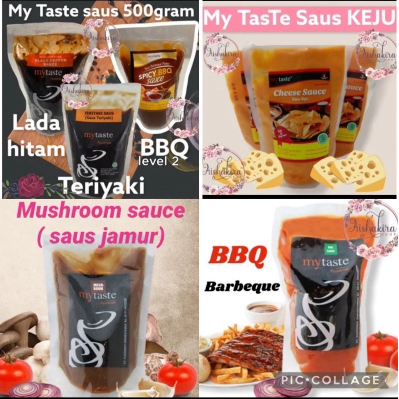 

My Taste saus Teriyaki/ BBQ / blackpaper 500gr