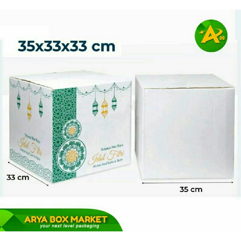 

Box Parcel 35x33x33 Kardus/Hampers/Oleh-oleh/Parcel Besar/Lebaran