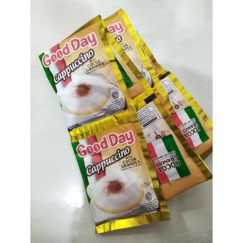 

KOPI GOOD DAY CAPUCCINO GRANULA netto 25gram isi 10 renceng