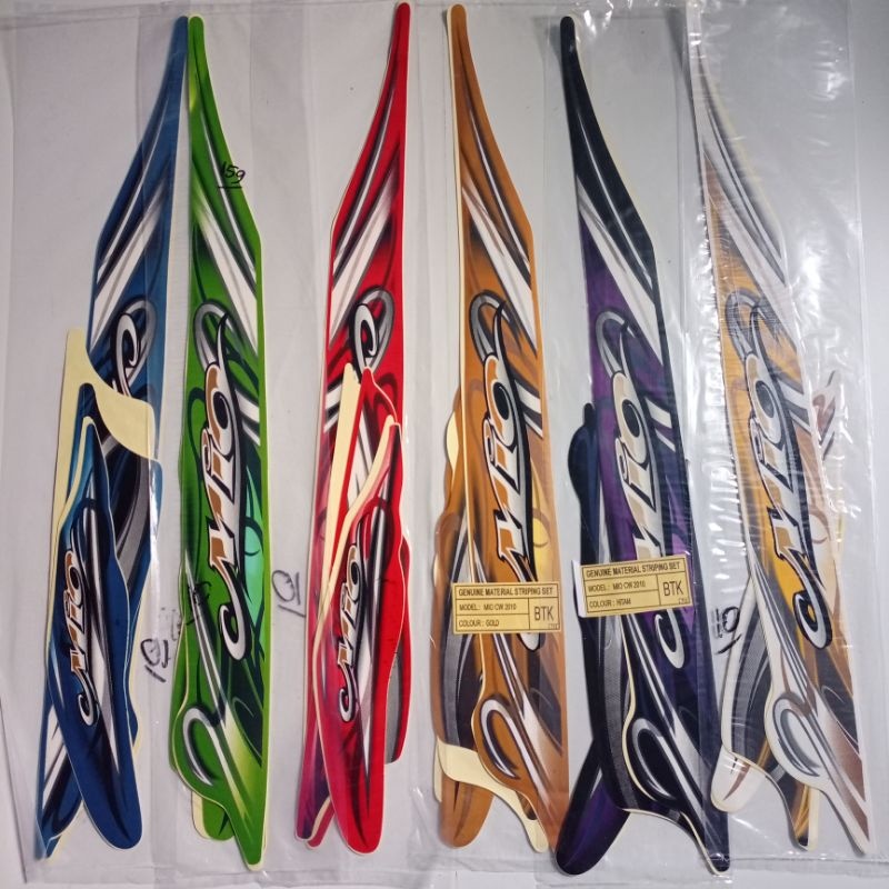 STIKER STRIPING STANDART YAMAHA MIO SPORTY 2010 LIS BODY MOTOR MIO SPORTY 2010