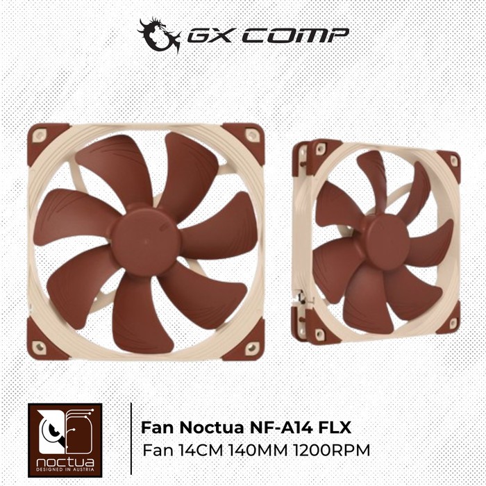 Fan Noctua NF-A14 FLX | Fan 14CM 140MM 1200RPM