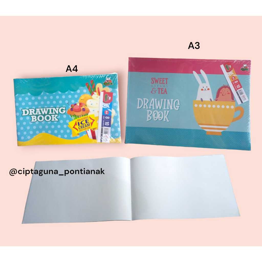 

BUKU GAMBAR DODO A4 & A3 / DRAWING BOOK ISI 8 LEMBAR - MURAH!!!