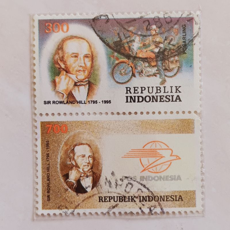 

(AC) Perangko Indonesia 1995 200 Tahun Lahirnya Sir Rowland Hill Set Lengkap 2 pcs Used