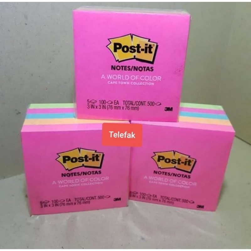 

POST IT NOTE 3M No. 654 (5 WARNA)