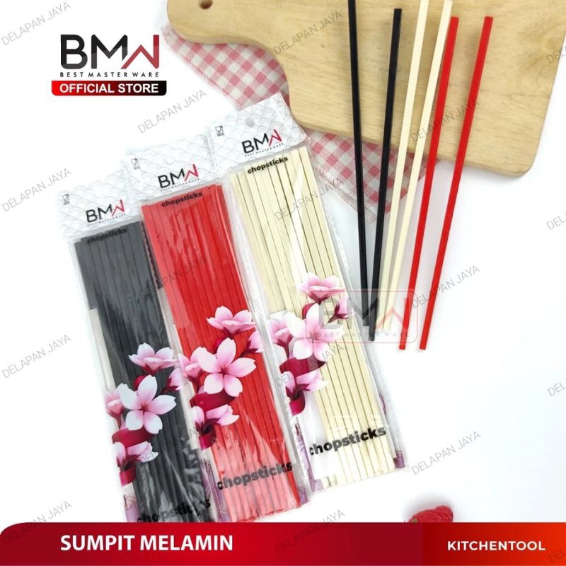 [10 Pasang] SUMPIT MELAMIN 24cm/ Sumpit Chopstick Melamin Mie Ayam