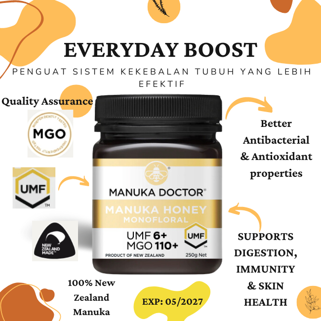 

Manuka Doctor MGO 110+ UMF 6+ manuka honey Madu original Madu UMF New Zealand
