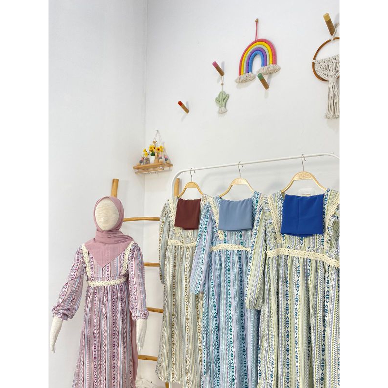 Gamis Anak Zumaira bahan Voxy Premium