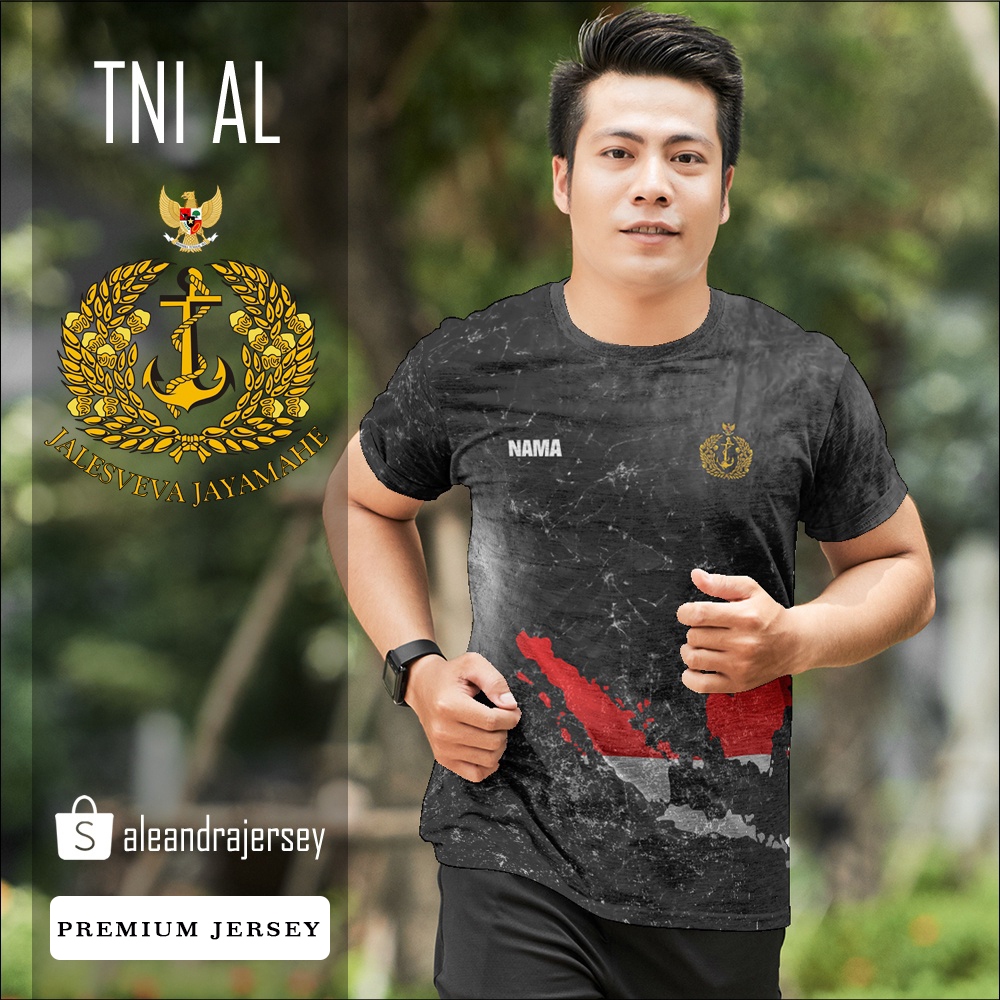 Baju Kaos Jersey TNI AL 89 FullPrint Printing Custom Premium
