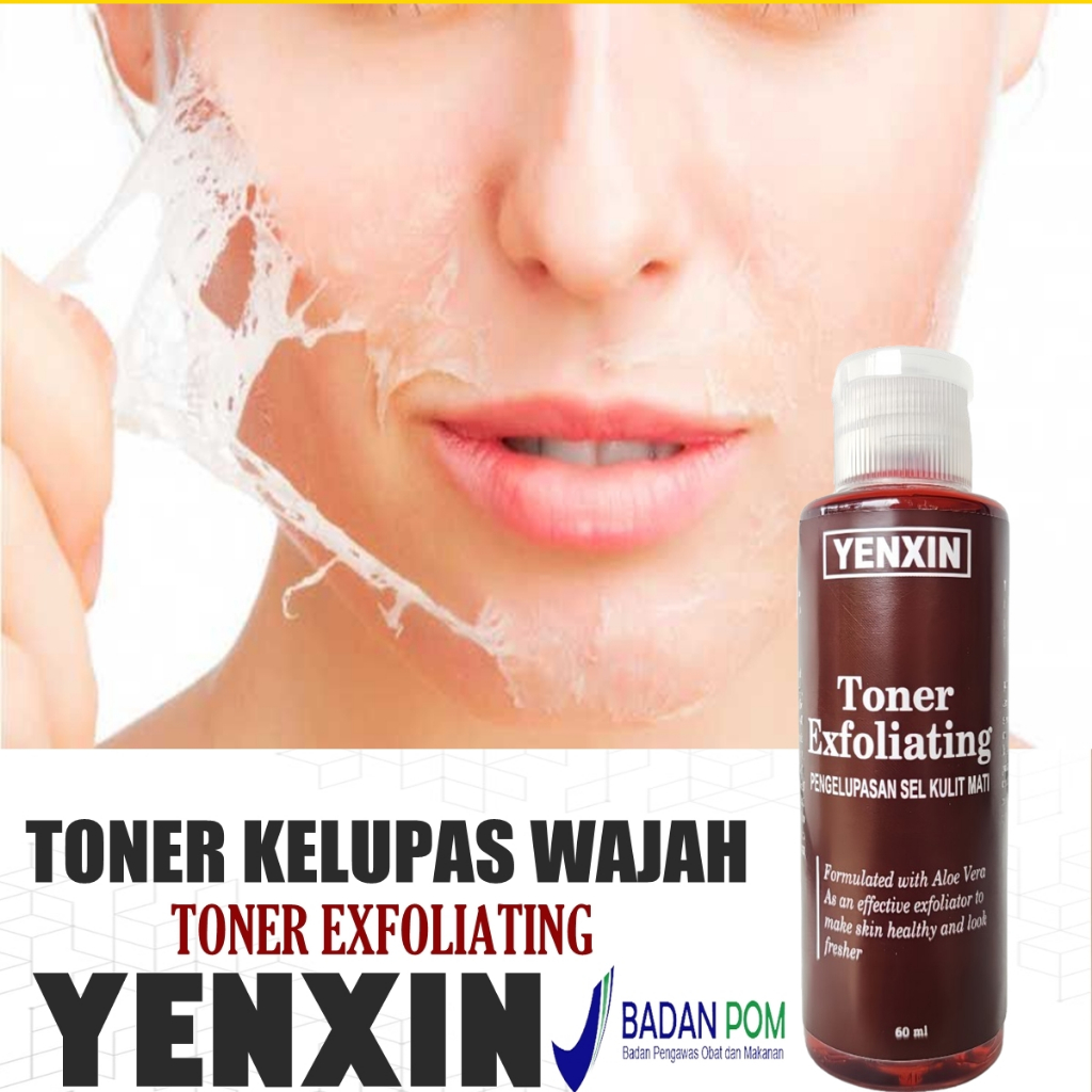 Toner Pengelupasan Wajah  60ml / Toner Kelupas 60 ml / Toner Jerawat / Toner Flek / Toner Pemutih TO
