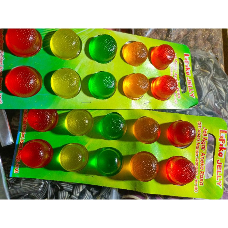 

Isi 10pcs Ager jely Lipiko kenyal murah