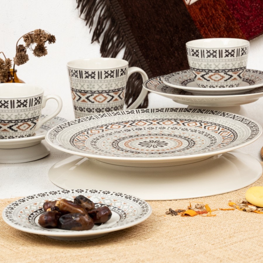 BKH Piring Mangkok Gelas Makan Keramik Cantik Estetik - Persian Dream