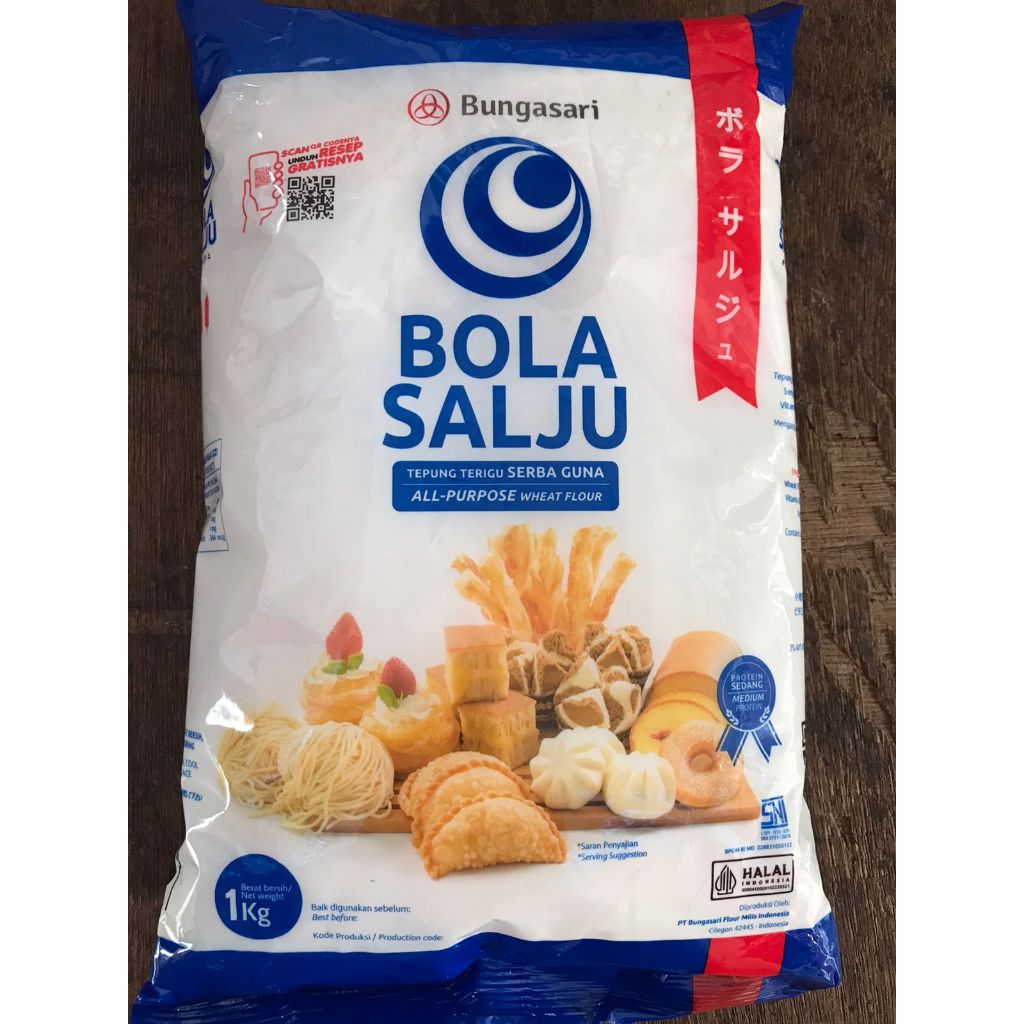 

BUNGASARI BOLA SALJU TEPUNG TERIGU SERBA GUNA 1 KG