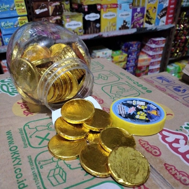 

COKELAT KOIN MINION HARGA 1 TOPLES ISI 50 PCS