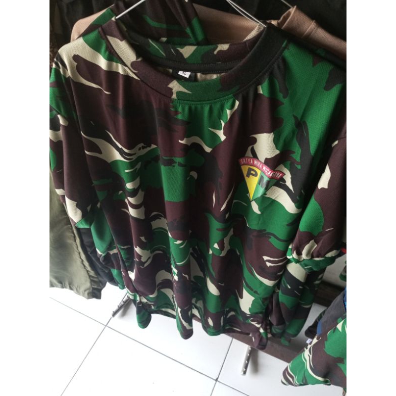 kaos pdl loreng polisi militer