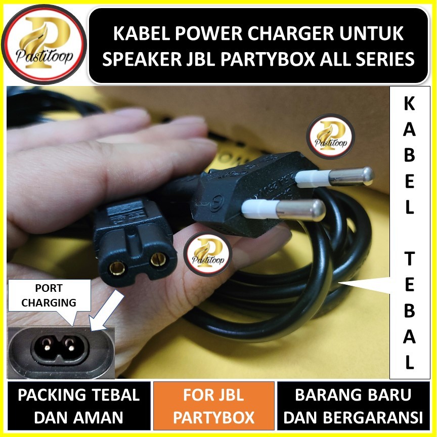 Kabel charger untuk speaker jbl partybox 100 300 310 terbaru