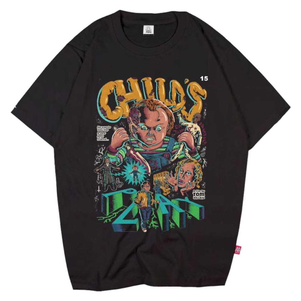 ALIVE ANGEL - KAOS BONEKA CHUCKY TSHIRT VINTAGE CREEPY DOLL KAOS DISTRO COWOK KAOS OVERSIZE CEWEK