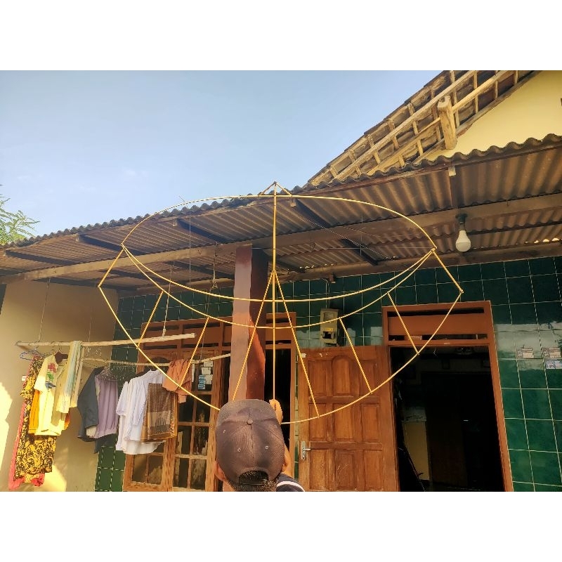 Kerangka Pegon ceper sayap 1,5 meter merakit sendiri (protolan) fulset  sendaren/pentangan
