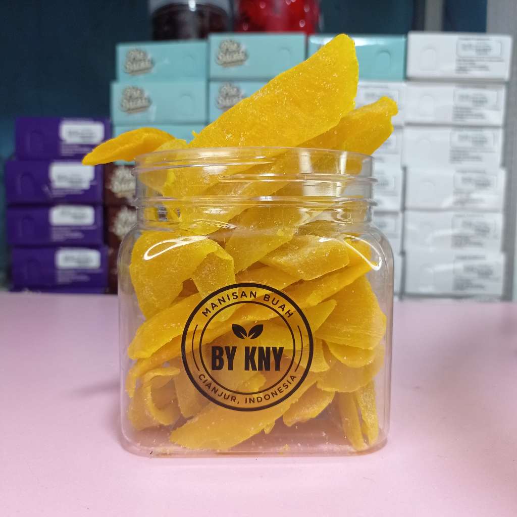 

MANISAN MANGGA KERING KEMASAN TOPLES 400ML MANGGA CIREBON MANISAN BUAH CIANJUR BY KNY
