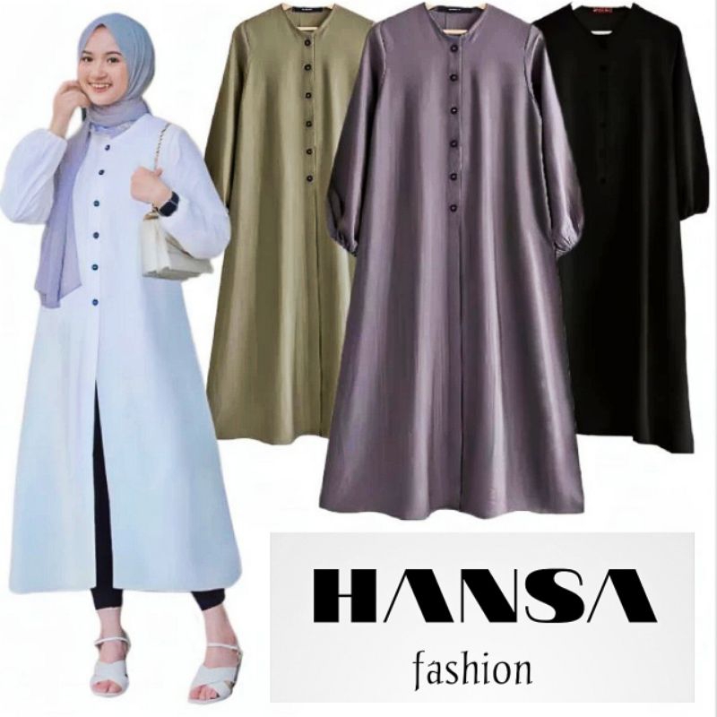 Tunik premium twill / Tunik polos premium / Tunik A line jumbo