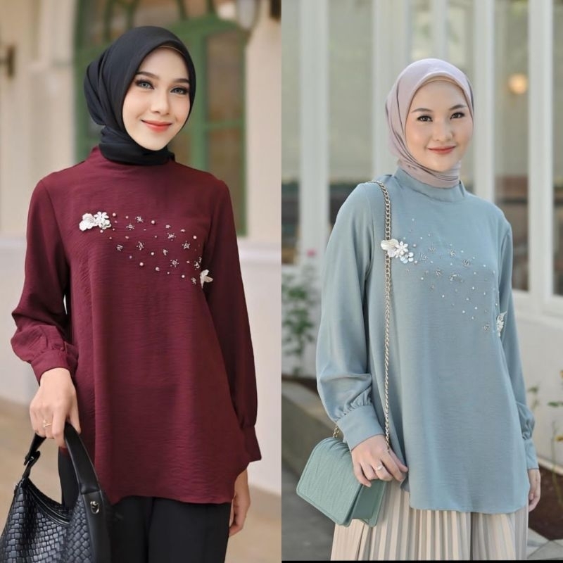 zeta blouse by vanilla hijab