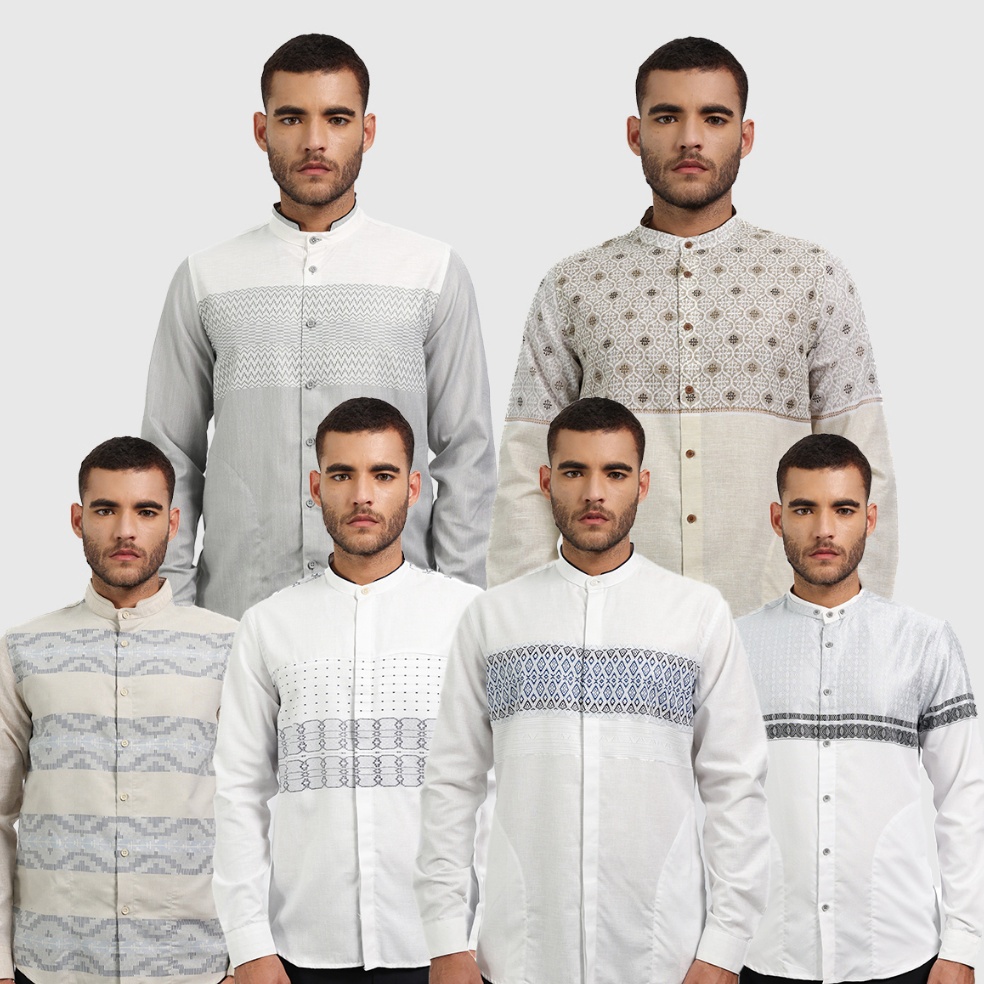 Siap Kirim MOC Baju Koko Lengan Panjang Pria Collection 4