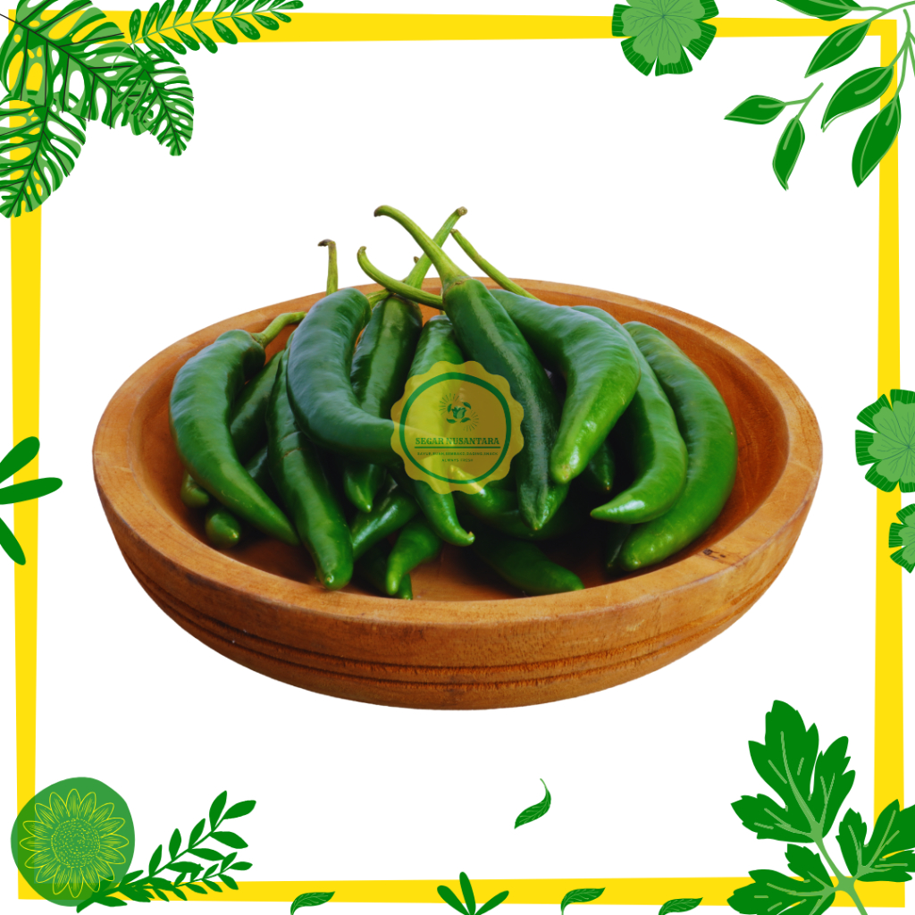 

Cabe / Cabai Hijau Besar Segar Nusantara - 1 Pack (150 Gram)