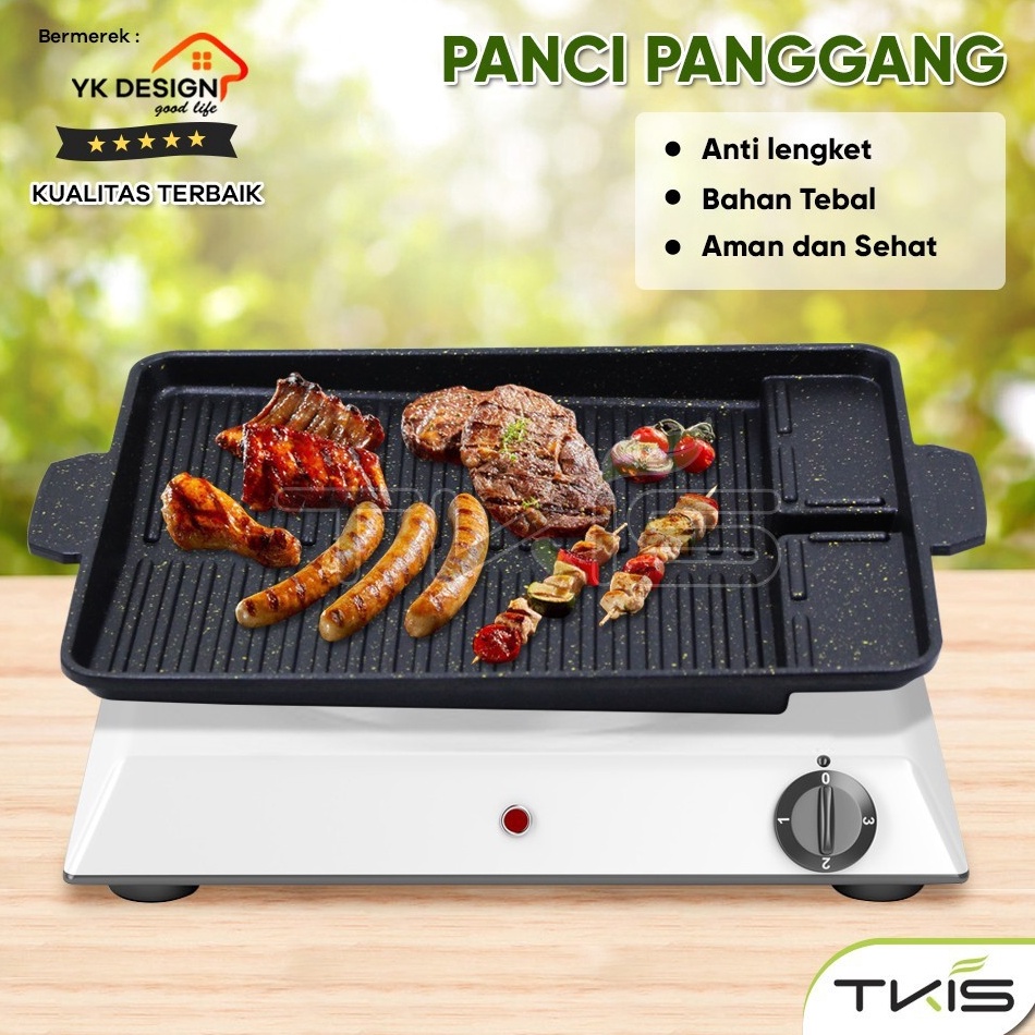 Terbaru Alat Pemanggang Yakiniku Grill Pan Barberque Grill Pan BBQ Nonstick YK DESIGN YK817
