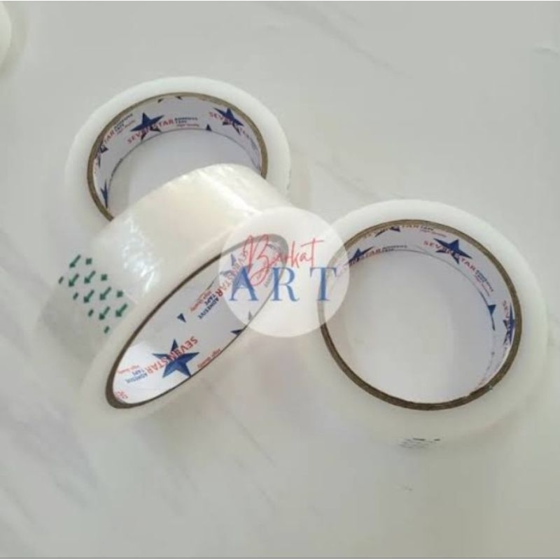 

Isolasi Selotip Bening 1 Inch 24mm X 72 Yard Seven Star
