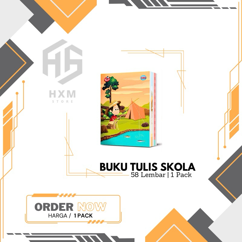 

Buku Tulis SKOLA Isi 58 Lembar [1 Pack]