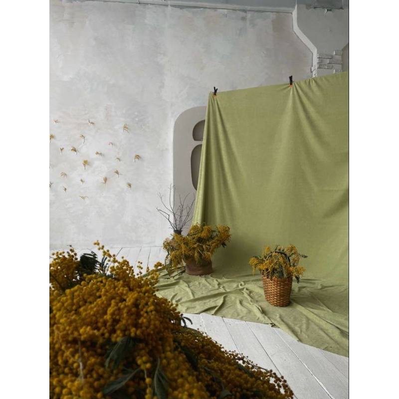 Kain Polos Grade A Bahan Backdrop photoghrapy / studio // Dekorasi / Background Foto Aesthetic Perni