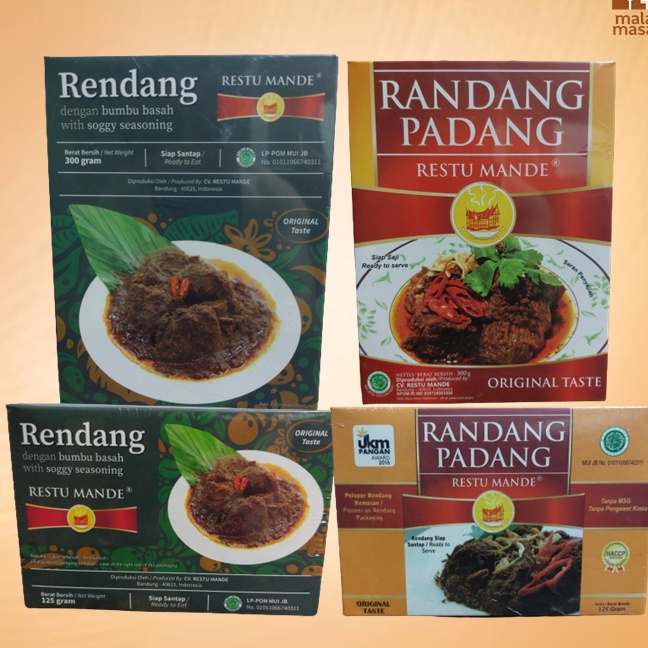

ORIGINAL Rendang Padang Asli Daging BasahKering Bukan Frozen Food Halal