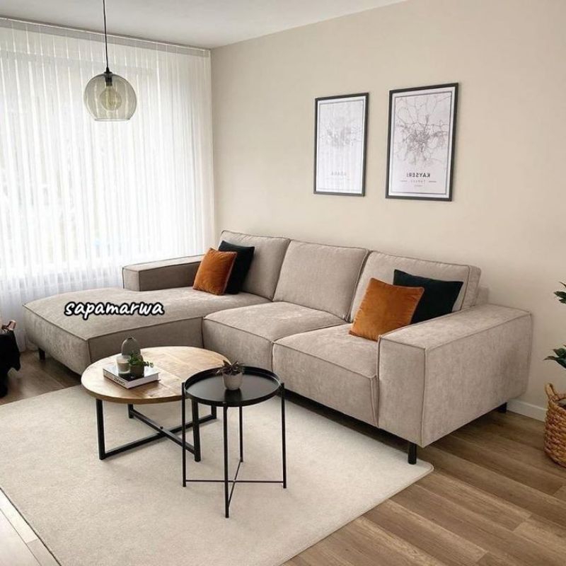 sofa Minimalis L  / Sofa bed / Sofa L / Sofa Ruang Tamu / Sofa Jumbo / Sofa Ruangan Minimalis / Sofa
